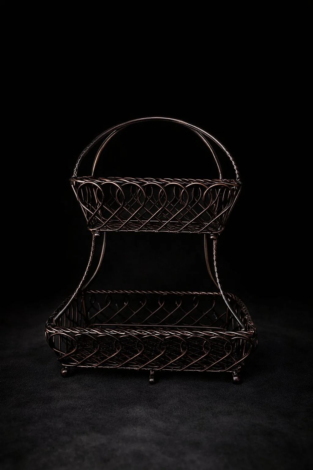 Black Two-Tier Rack