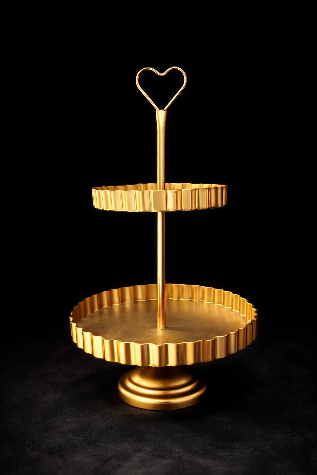 Gold Two-Tier Stand